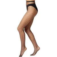 dressforfun Kostüm Netzstrumpfhose mit kleinen Maschen, Schwarze Netzstrumpfhose mit kleinen Maschen