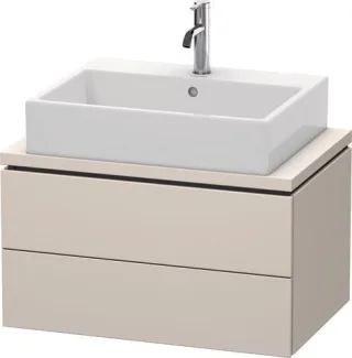 Duravit L-Cube Konsolenwaschtischunterbau wandhängend Taupe Supermatt 720x477x400 mm - LC580608383 LC580608383