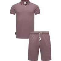 Ragwear Poloshirt Set Porpi (2-tlg) Modisches Herren Set aus Hemd und kurzer Hose