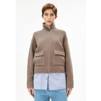 Armedangels Cardigan SHORT KNIT Strickjacke aus Bio-Woll Mix (Polokragen, Relaxed Fit)