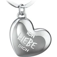 FABACH Schlüsselanhänger Herz mit Gravur - "Ich liebe dich" - Geschenk Partner Freundin Ehefrau