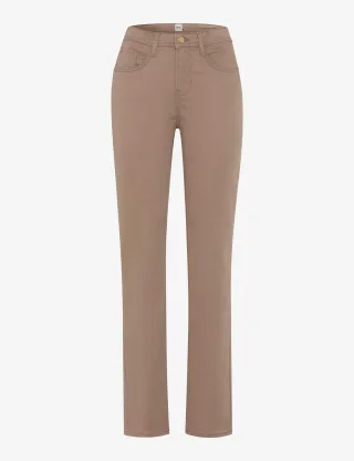 Brax Damen Five-Pocket-Hose Style CAROLA TAUPE, hellbraun, Gr. 50K