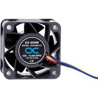 ES 40mm 400-15.000rpm Fan 40x40x28mm, Gehäuselüfter schwarz, Two Ball Bearing, PWM, 40 mm
