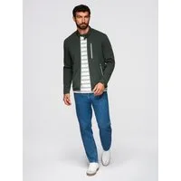 OMBRE Bikerjacke Bikerjacke mit Stehkragen