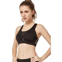 Yvette Sport-BH starker halt, integrierte Cups, Fitness Lauf bra, HM0010001