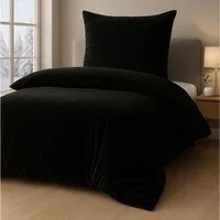 Malika Bettwäsche 135x200 + 80x80 cm Cashmere Touch Bettwäsche, atmungsaktiv, Für Allergiker geeignet, pflegeleicht, angenehm weicher Stoff