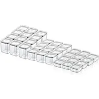 Vip Ahmet Vorratsdose Vorratsdosen mit Deckel, (36er Set, 0,35L - 1L), BPA-frei, Kunststoff, (36-tlg., 12 x 0,7L, 12 x 0,35L, 36er-Set, 12 x 1L), mit Vakuumdeckel