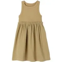 vertbaudet Minikleid Ärmelloses Kleid mit Materialmix Mädchen