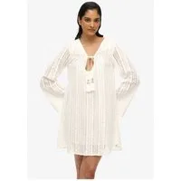Superdry Jerseykleid IBIZA LACE MINI DRESS OFF WHITE
