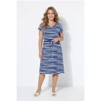 MIAMODA Jerseykleid Midi-Jerseykleid Regular Fit Ringel