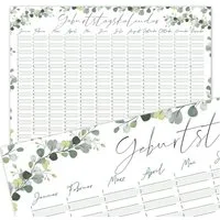 younikat ewige Kalender Geburtstagskalender Rosen Motiv I DIN A3