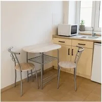 HTI-Living Essgruppe Tischgruppe San Remo Merit, (Set, 3-tlg., 1 Tisch, 2 Stühle), Essgruppe 1 Tisch 2 Stühle