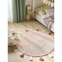 benuta Kinderteppich Malu, rund, Höhe: 6 mm, Kunstfaser, Berber, Ethno-Style, Wohnzimmer