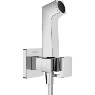 hansgrohe Bidette Duschkopf 29233000 1 Strahlart E wassersparend für Warmwasser mit Duschkopfhalterung und Duschschlauch 125 cm, chrom