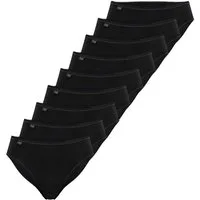 sloggi Taillenslip 24/7 mit angenehmen Elastikbund und Picotspitze im 9er Pack