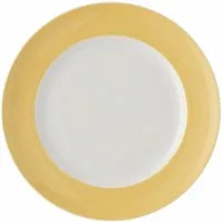 Thomas Porzellan Frühstücksteller Sunny Day Soft Yellow Frühstücksteller 22 cm, Teller Flach