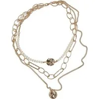URBAN CLASSICS Edelstahlkette Urban Classics Unisex Ocean Layering Necklace