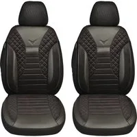 BREMER SITZBEZÜGE Autositzbezug für Seat Ateca Bj ab 2016 (PS803), Set, 2-tlg., Schonbezüge Sitzbezüge Fahrer und Beifahrer, in Schwarz