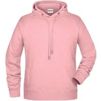 James & Nicholson Kapuzensweatshirt Hochwertiger Herren Kapuzensweat aus Bio-Baumwolle 8024 Hochwertige Sweat-Qualität mit angerauter Innenseite