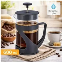 Koopman Kaffeebereiter, Glas, handlich, Kunststoff, Ziehkaffee, Kaffee