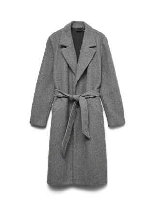 VERO MODA - VMFORTUNEAYA LONG COAT GA NOOS Medium Grey Melange - Gr. - S