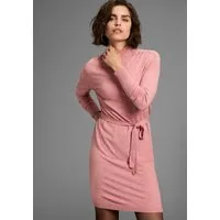Laura Scott Strickkleid mit Bindegürtel und Stehkragen - NEUE KOLLEKTION