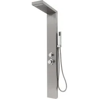 JEOBEST Duschsystem Duschpaneel Duschsystem Duschset Regendusche Duscharmatur, 4 Strahlart(en), mit Massagedüsen Wasserfalldusche Handbrause und Überkopfdusche