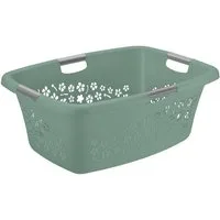 ROTHO Wäschekorb Flowers Wäschekorb 50l mit 4 Griffen, Kunststoff (PP)