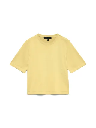 VERO MODA - VMSILJE 2/4 O-NCK OVERSIZE PULL GA NOOS Pale Banana - Gr. - XL