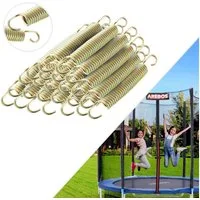 Arebos Trampolinsprungfeder Zugfeder, Sprungfeder, Druckfeder, Trampolin Stahlfeder (24 St., Set)