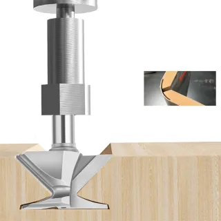 Arc Bending Integrated Knife Router Bit Tungsten Steel 1/2" / 12mm Shank R18 R30 R50 Seamless Woodworking Milling Cutter