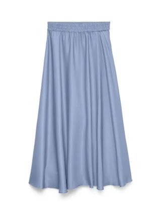 VERO MODA - VMMIRA ANKLE SKIRT WVN Brunnera Blue - Gr. - L