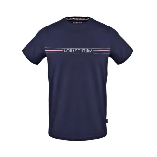 Aquascutum - T-Shirt für Herren, kurzärmlig (Marine)