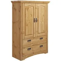 OTTO home Wäscheschrank Konrad (2 Breiten: 94/133 cm H/T ca. 132/39 cm) aus massiver Kiefer, mit viel Stauraum
