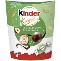 FERRERO Schokolade, Ferrero Kinder Kugeln Ostern Milk and Hazelnut Schokoladenkugeln 90g