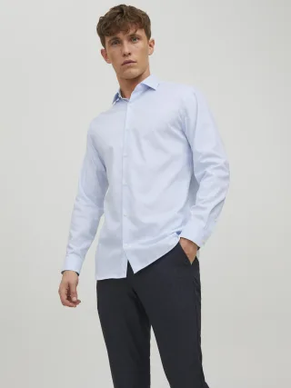 JACK&JONES - JPRBLAPARKER SHIRT L/S NOOS Cashmere Blue - Gr. - S