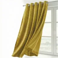 Beautex Verdunkelungsvorhang Samt Vorhang Ösen Gardine Velvet blickdicht abdunkelnd (1 St), Ösen, abdunkelnd, Velvet-Samt, blickdicht, Ösenaufhängung, pflegeleicht