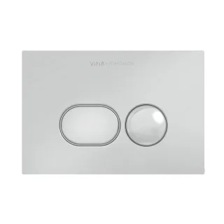 VitrA Liquid WC-Betätigungsplatte für 2?Mengen?Spülung Chrom Matt,740-2180 740-2180