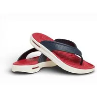 Crocs Sandale InMotion LiteRide Flip navy/rot/weiss Badeschuh