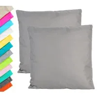 JACK Dekokissen 2x Outdoor Lounge Kissen 45x45cm Dekokissen Set mit Füllung Wasserfest, mit Lotus-Effekt, Robust, Strapazierfähig, für Innen & Außen geeignet