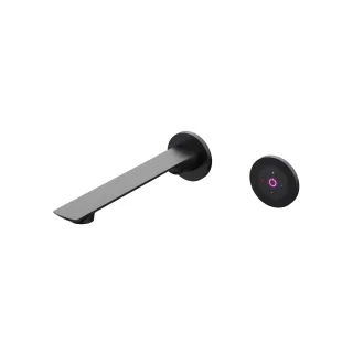 Steinberg Serie 290 Vollelektronische Wand-Waschtisch-Armatur, Schwarz matt 290 1814 E S