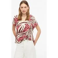 s.Oliver Kurzarmshirt T-Shirt Strukturiertes V-Neck-T-Shirt im Relaxed Fit