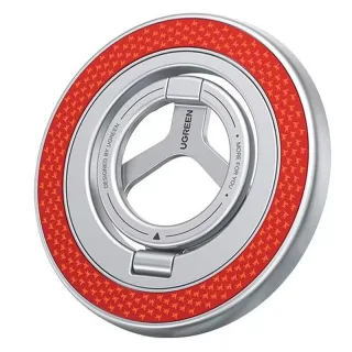 UGREEN LP1022 Dual-sided Magnetic Phone Ring Holder 360° Rotatable Alloy Stand Portable Bracket for Phone and Car Use
