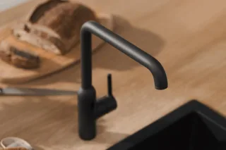 Hansa Küchenarmatur HANSAVANTIS Style 5420, Matt-Schwarz, 5420220733 5420220733