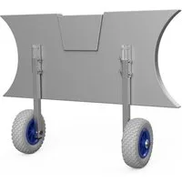 SUPROD Schlauchboot Heckräder Slipräder Schlauchbooträder Transporträder Edelstahl