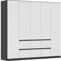rauch Drehtürenschrank Schrank Garderobe MAINZ Breiten 91/136/181/226/271/315/360, Höhe 210cm (3 verschiedene Ausstattungen BASIC/CLASSIC/PREMIUM (inkl. SOFT-CLOSE) grifflose Front, Außentüren mit Push-to-Open Funktion MADE IN GERMANY