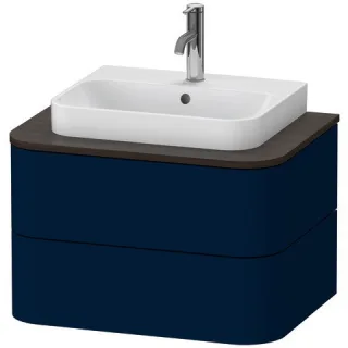 Duravit Happy D.2 Plus Konsolenwaschtischunterbau wandhängend Nachtblau Seidenmatt 650x480x408 mm -  HP496009898