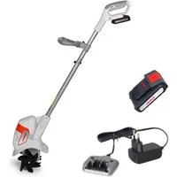 ikra GmbH Akku-Motorhacke IAMH 20, 19 cm Arbeitsbreite, inkl. Akku & Ladegerät, besonders leicht (4kg), ideal für verwinkelte & schmale Beete