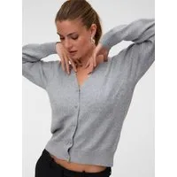 Vero Moda Strickjacke VMDOFFY LS V-NECK CARDIGAN NOOS Materialmix