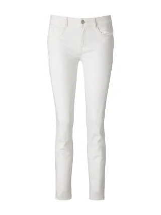 Tom Tailor - * im Five-Pocket-Style * mit seitlichen Eingrifftaschen vorne * mit Knopf und Reißverschluss zum ... whisper white - Gr. - 32